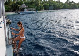 snorkeling dalle barche in crociera Maldive